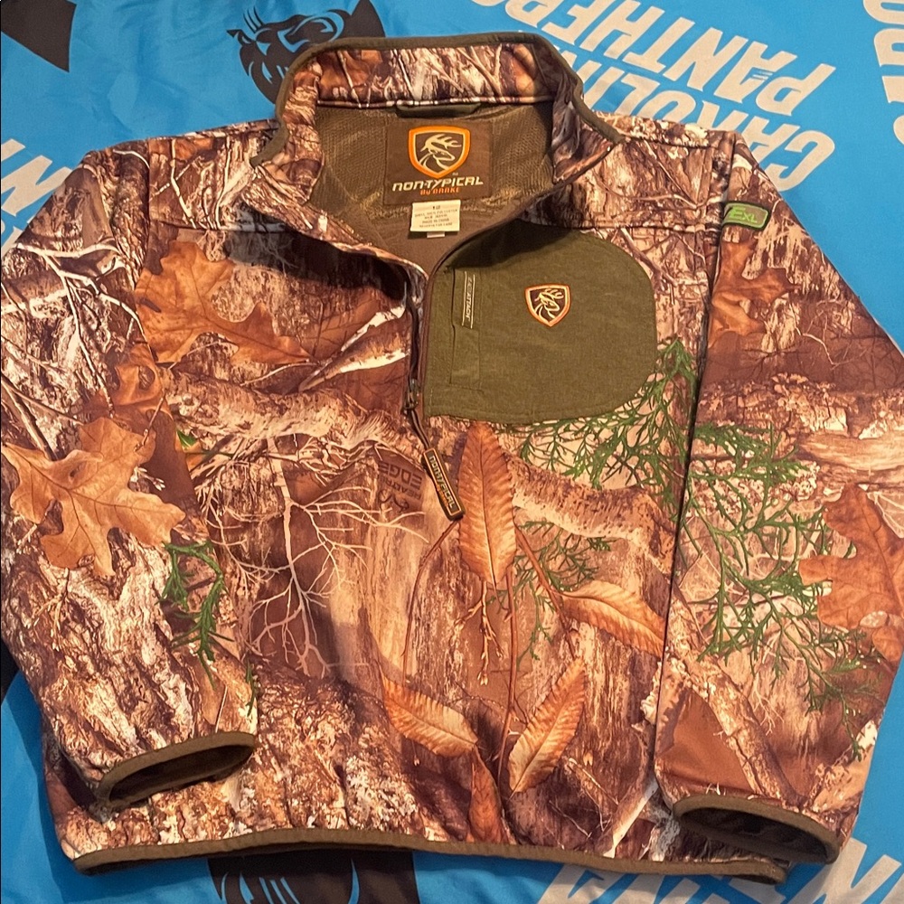 Youth Camo Quarter-Zip Pullover